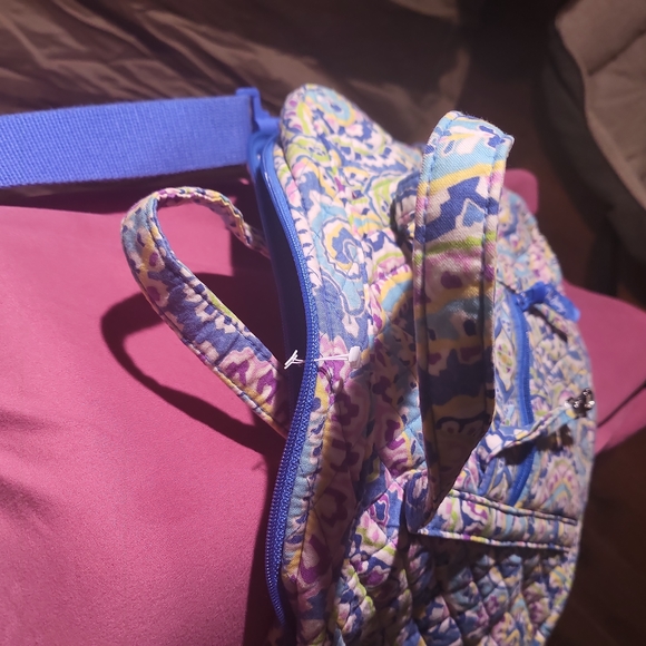 Vera Bradley Tote Bag or Crossbody Bag, Size: Large Blue Multi-Colored - Picture 16 of 16